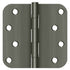 Deltana S44R5BB15A 4" x 4" x 5/8" Radius Hinge; Ball Bearings; Antique Nickel Finish Sparrow Supply