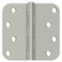 Deltana S44R5BB15 4" x 4" x 5/8" Radius Hinge; Ball Bearings; Satin Nickel Finish Sparrow Supply