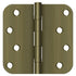 Deltana S44R5BB5 4" x 4" x 5/8" Radius Hinge; Ball Bearings; Antique Brass Finish