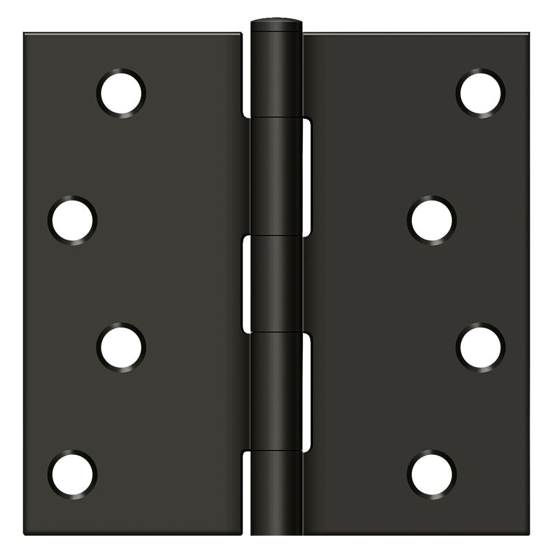 Deltana S44U10B-R 4" x 4" Square Hinge; Oil Rubbed Bronze Finish Sparrow Supply