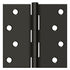 Deltana S44U10B-R 4" x 4" Square Hinge; Oil Rubbed Bronze Finish Sparrow Supply