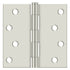 Deltana S44U14-R 4" x 4" Square Hinge; Bright Nickel Finish