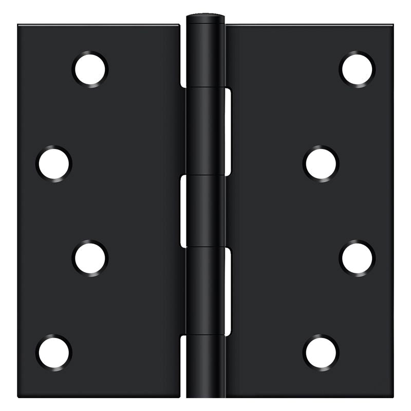Deltana S44U1B-R Full Mortise Hinges - Black Sparrow Supply