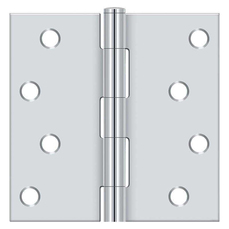 Deltana S44U26-R 4" x 4" Square Hinge; Bright Chrome Finish Sparrow Supply