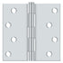Deltana S44U26-R 4" x 4" Square Hinge; Bright Chrome Finish Sparrow Supply