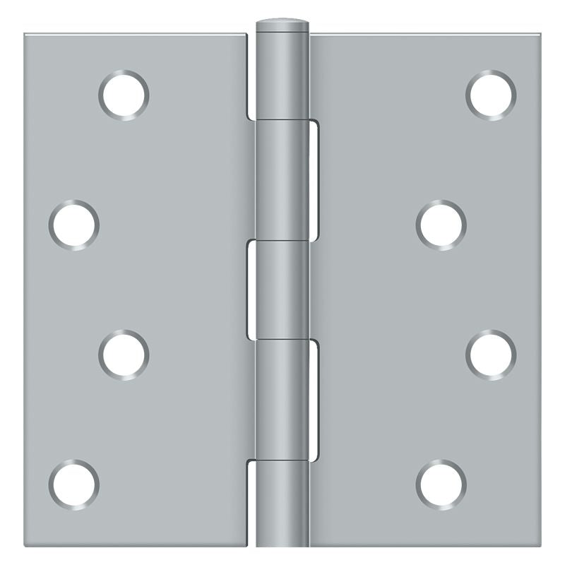 Deltana S44U26D-R 4" x 4" Square Hinge; Satin Chrome Finish Sparrow Supply