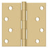 Deltana S44U4-R 4" x 4" Square Hinge; Satin Brass Finish Sparrow Supply