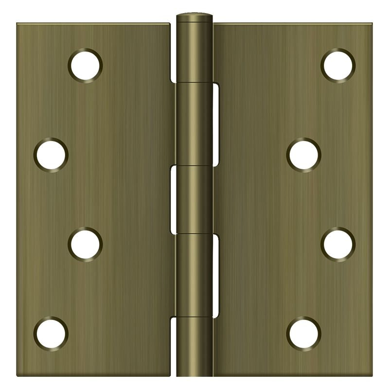Deltana S44U5-R Full Mortise Hinges - Antique Brass Sparrow Supply