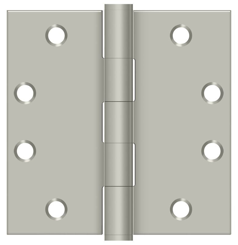 Deltana S45U15 4-1/2" x 4-1/2" Square Hinge; Heavy Duty; Satin Nickel Finish Sparrow Supply