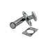 Ives Commercial S48B26 Solid Brass Mortise Bolt Bright Chrome Finish Sparrow Supply