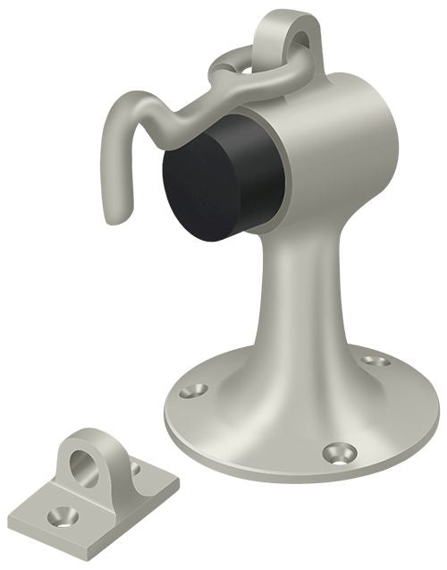 Deltana SAHF358U15 Floor Mount Bumper with Holder; Satin Nickel Finish Sparrow Supply