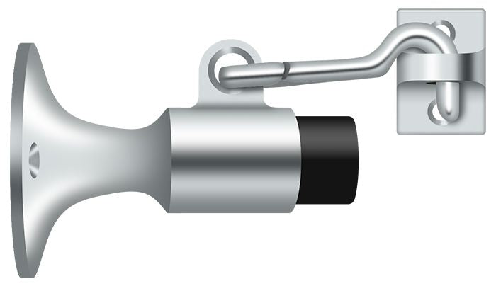 Deltana SAHW325U26 Wall Mount Bumper with Holder; Bright Chrome Finish Sparrow Supply