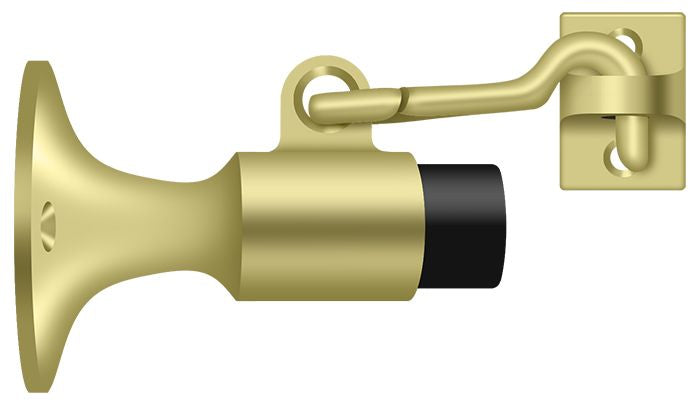 Deltana SAHW325U3 Wall Mount Bumper with Holder; Bright Brass Finish Sparrow Supply