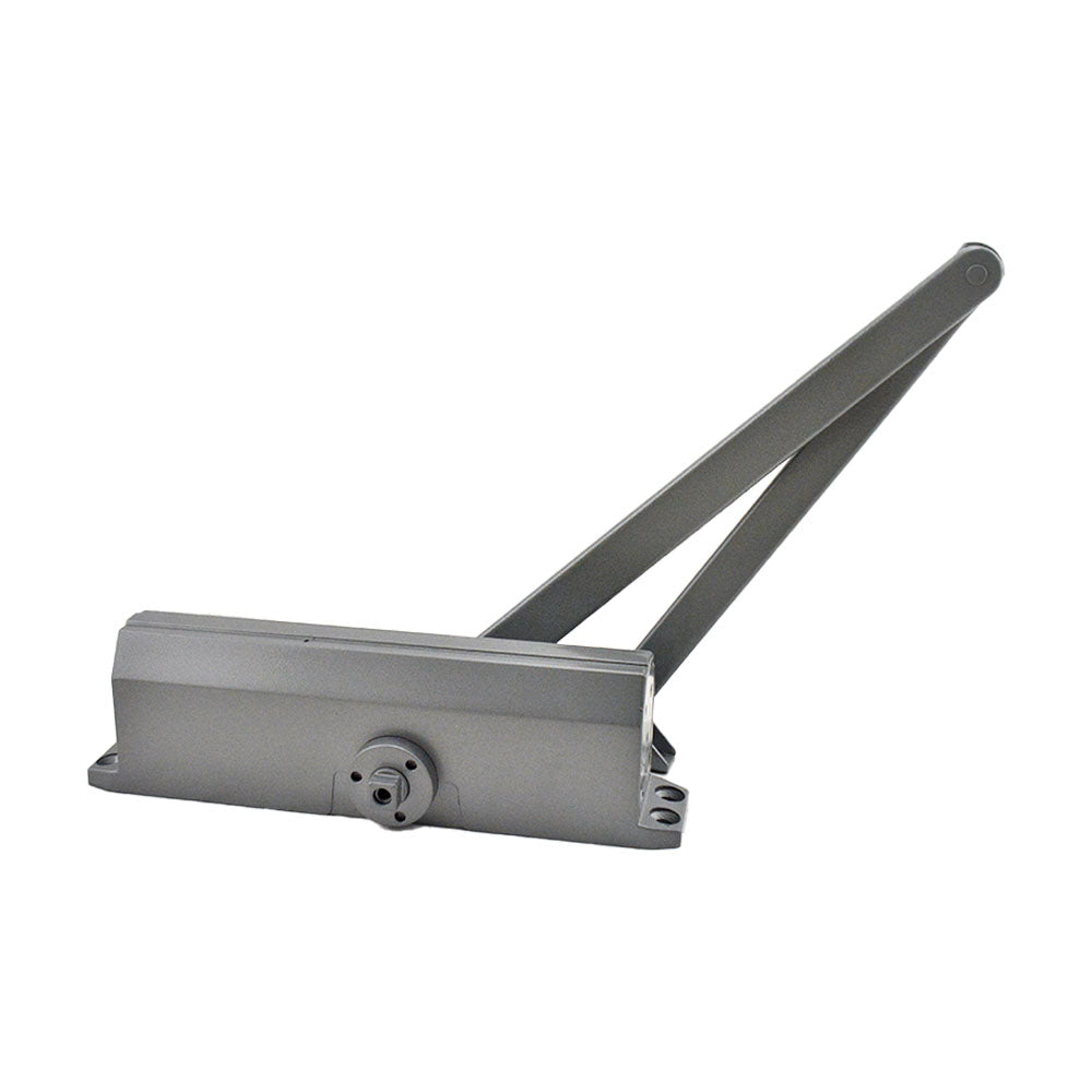 Falcon SC61ARWPAAL Light - Medium Duty Surface Door Closer With Regular Arm and Parallel Arm Bracket Aluminum Finish Sparrow Supply