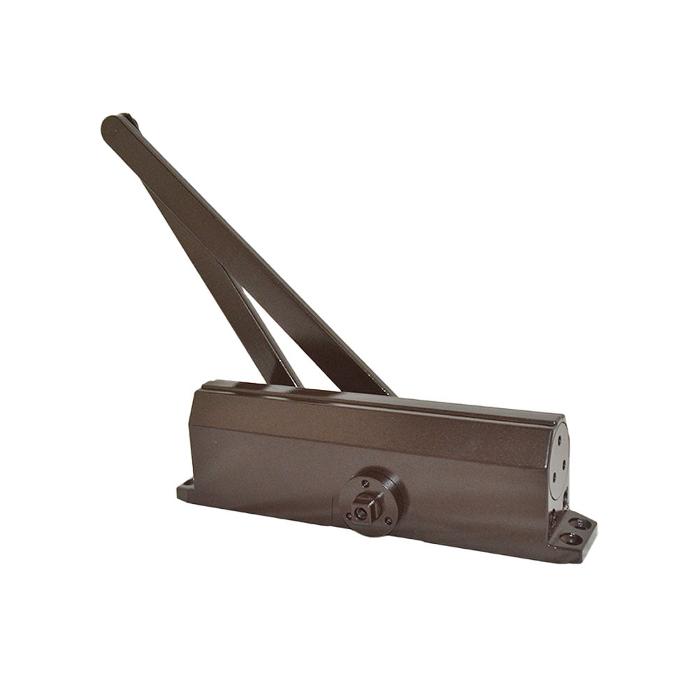 Falcon SC61ARWPADKB Light - Medium Duty Surface Door Closer With Regular Arm and Parallel Arm Bracket Dark Bronze Finish Sparrow Supply