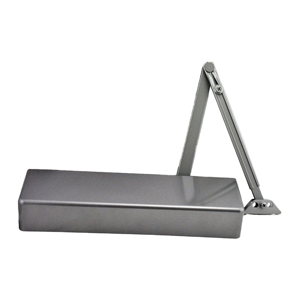 Falcon SC71ARWPAAL Heavy Duty Surface Door Closer with Regular Arm and Parallel Arm Bracket Aluminum Finish Sparrow Supply
