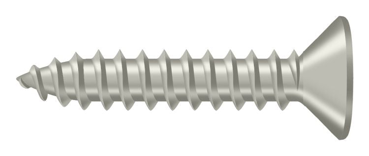 Deltana SCWB1010U15 Wood Screw; SB; #10 x 1"; Satin Nickel Finish Sparrow Supply