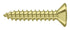 Deltana SCWB1010U3 Wood Screw; SB; #10 x 1"; Bright Brass Finish Sparrow Supply