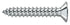 Deltana SCWB12125U26 Wood Screw; SB; #12 x 1-1/4"; Bright Chrome Finish Sparrow Supply