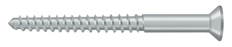 Deltana SCWB1225U26D Wood Screw; SB; #12 x 2-1/2"; Satin Chrome Finish Sparrow Supply
