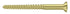 Deltana SCWB1225U3 Wood Screw; SB; #12 x 2-1/2"; Bright Brass Finish Sparrow Supply