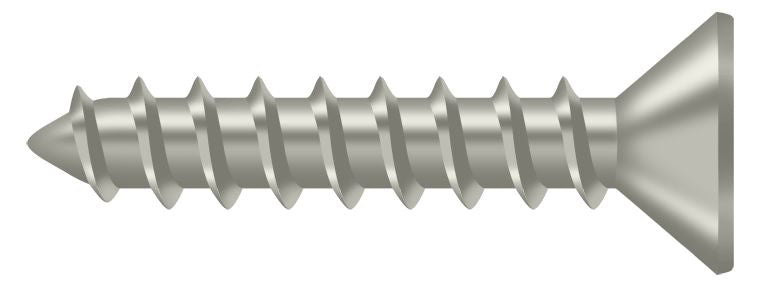 Deltana SCWS1010U15 Wood Screw; ST; #10 x 1"; Satin Nickel Finish Sparrow Supply