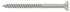 Deltana SCWS1025U15 Wood Screw; ST; #10 x 2-1/2"; Satin Nickel Finish Sparrow Supply