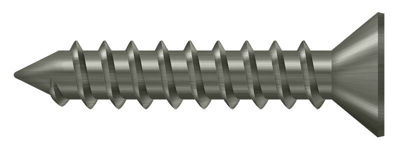 Deltana SCWS12125U15A Wood Screw; ST; #12 x 1-1/4"; Antique Nickel Finish Sparrow Supply