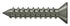 Deltana SCWS12125U15A Wood Screw; ST; #12 x 1-1/4"; Antique Nickel Finish Sparrow Supply