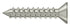 Deltana SCWS12125U15 Wood Screw; ST; #12 x 1-1/4"; Satin Nickel Finish Sparrow Supply