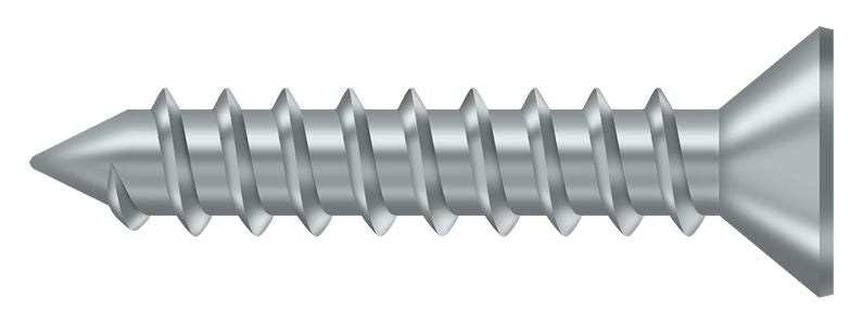 Deltana SCWS12125U26D Wood Screw; ST; #12 x 1-1/4"; Satin Chrome Finish Sparrow Supply