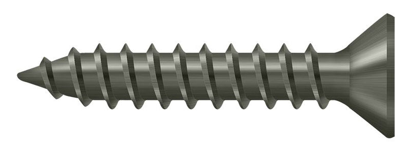 Deltana SCWS910U15A Wood Screw; Steel; #9 x 1"; Antique Nickel Finish Sparrow Supply
