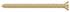 Deltana SCWS925U4 Wood Screw; Steel; #9 x 2-1/2"; Satin Brass Finish Sparrow Supply