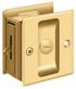 Deltana SDL25CR003 Pocket Lock; 2-1/2" x 2-3/4" Privacy; Lifetime Brass Finish Sparrow Supply