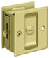 Deltana SDL25U3 Pocket Lock; 2-1/2" x 2-3/4" Privacy; Bright Brass Finish Sparrow Supply