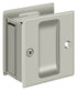 Deltana SDP25U15 Pocket Lock; 2-1/2" x 2-3/4" Passage; Satin Nickel Finish Sparrow Supply