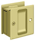 Deltana SDP25U3 Pocket Lock; 2-1/2" x 2-3/4" Passage; Bright Brass Finish Sparrow Supply