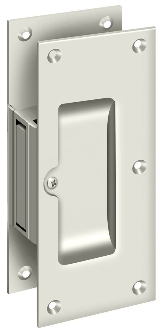 Deltana SDP60U14 Pocket Door Locks - Bright Nickel Sparrow Supply