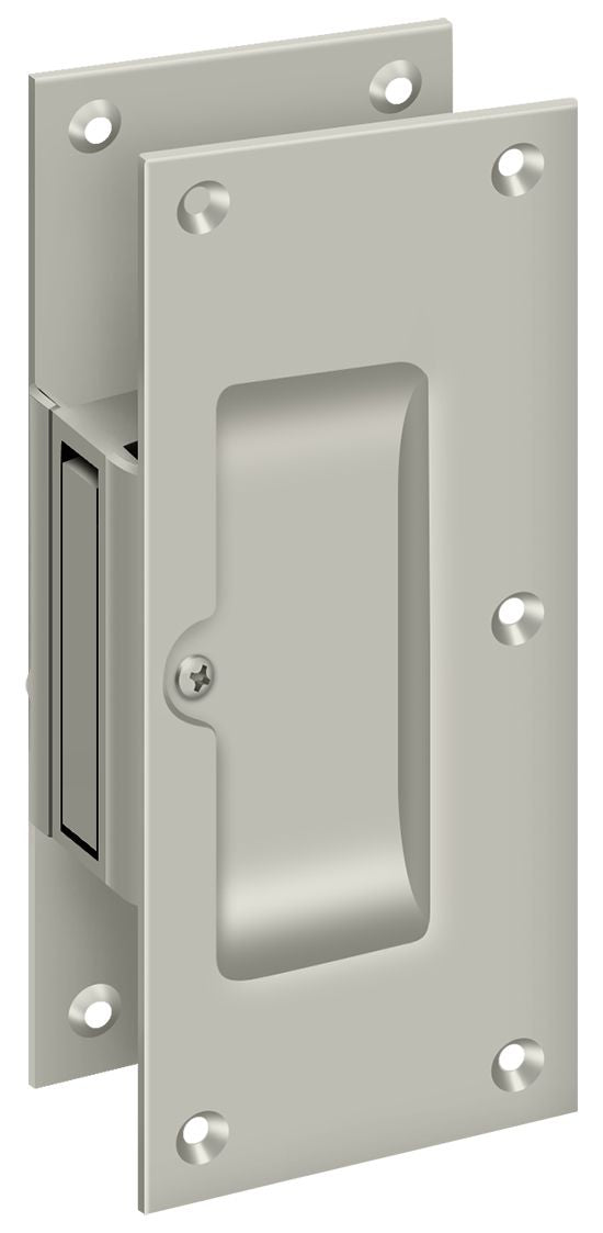 Deltana SDP60U15 Decorative pocket Lock 6"; Passage; Satin Nickel Finish Sparrow Supply