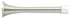 Deltana SDS375U14 3-3/4" Baseboard Door Bumper; Heavy Duty; Steel; Bright Nickel Finish Sparrow Supply