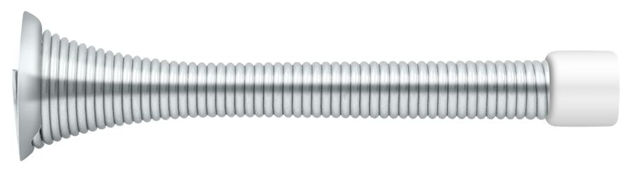 Deltana SDS375U26 3-3/4" Baseboard Door Bumper; Heavy Duty; Steel; Bright Chrome Finish Sparrow Supply