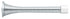 Deltana SDS375U26 3-3/4" Baseboard Door Bumper; Heavy Duty; Steel; Bright Chrome Finish Sparrow Supply