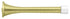 Deltana SDS375U3 3-3/4" Baseboard Door Bumper; Heavy Duty; Steel; Bright Brass Finish Sparrow Supply