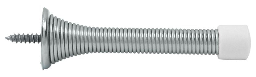 Deltana SDS3U26 3" Baseboard Door Bumper; Steel; Bright Chrome Finish Sparrow Supply