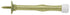 Deltana SDS3U3 3" Baseboard Door Bumper; Steel; Bright Brass Finish Sparrow Supply