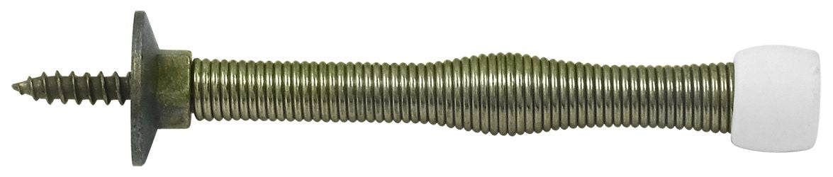 Deltana SDS3U5 3" Baseboard Door Bumper; Steel; Antique Brass Finish Sparrow Supply