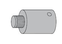 LCN SEM7810E100AL 1" Magnet Extension 689 Aluminum Finish Sparrow Supply