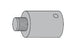 LCN SEM7810E100AL 1" Magnet Extension 689 Aluminum Finish Sparrow Supply
