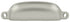 Deltana SHP29U15 Exposed Shell Pull 4"; Satin Nickel Finish Sparrow Supply