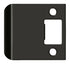 Deltana SPE250U10B Extended Lip Strike Plate; 2-1/2" Overall; Oil Rubbed Bronze Finish Sparrow Supply